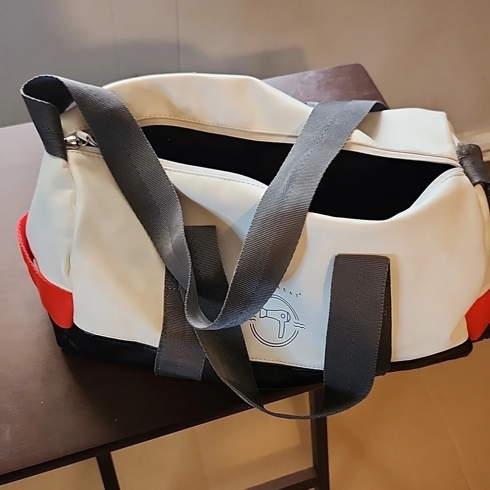 FHi Heat Stylish Black and White Men's Bag